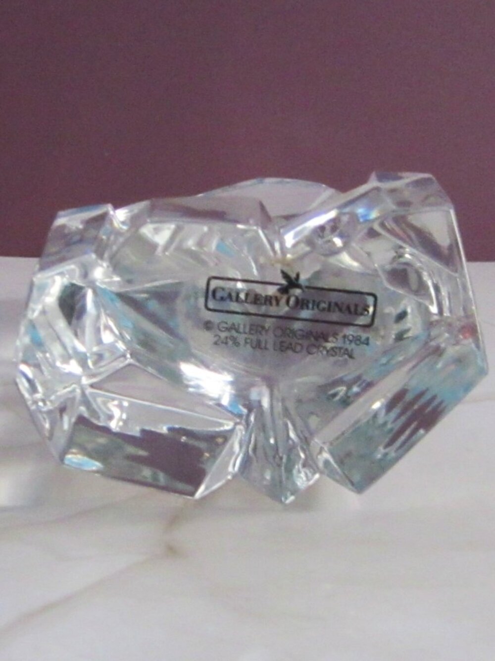 Avon Full Lead Crystal Bethlehem Nativity Sculpture Original Box Room Decor - Picture 9 of 10